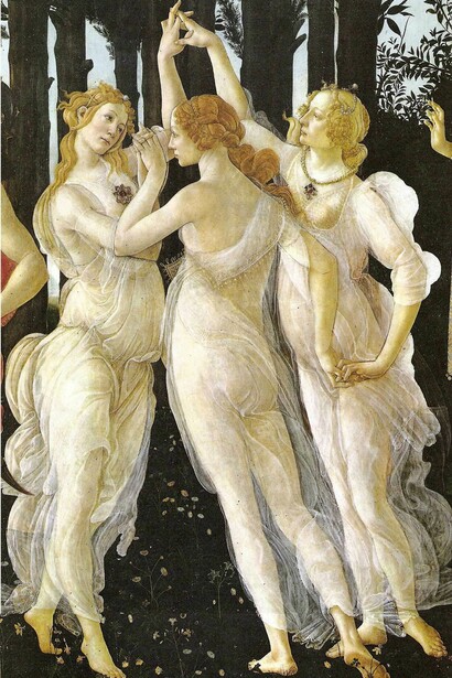 La Primavera di Sandro Botticelli (dettaglio).