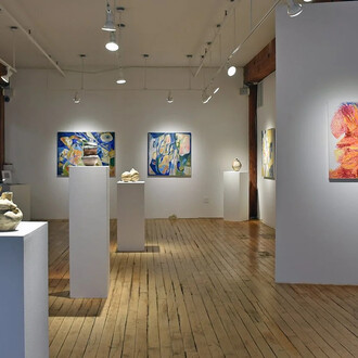 Various artists, Abstracting the personal, exhibition view. Courtesy of Carter Burden Gallery