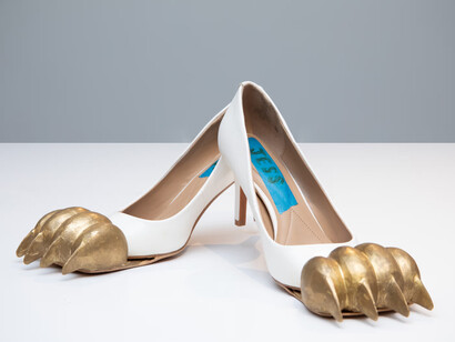 Women’s History Museum, Brass paw heels, 2024. Courtesy of Company