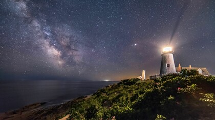 Like a lighthouse, an enduring light reaches across dark waters; the principles of liberty, opportunity, and unity continue to illuminate the American journey