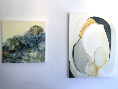 Various artists, Female abstractionists 2, exhibition view. Courtesy of Elisa Contemporary Art Gallery