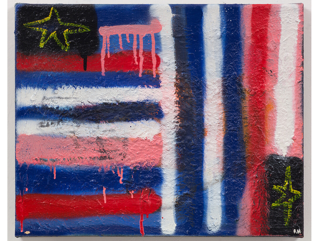 Paul Housley, 'Flag version 2', 2014, mixed media on canvas, 43 x 50 cm 