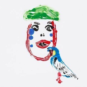 Dan McCarthy, Untitled work on paper #37, 2013, Acrylic on claycoat paper, 27 1/2 x 21 1/2 inches (framed). Courtesy Anton Kern Gallery, New York