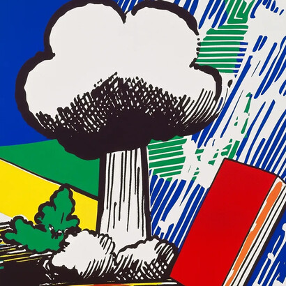 Marat Guelman and the Group +-Komma, Bomb #20 (After Lichtenstein) (detail), 2025. Courtesy of Ethan Cohen Gallery 