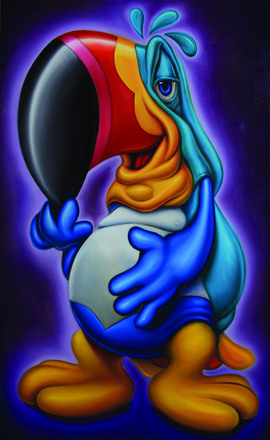 2-Ton Sam, Oil on Canvas, 22x36inch 52x92cm