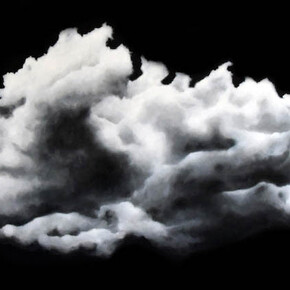 Ernesto Morales, Clouds XL, 2021, oil on canvas, 100 x 150 cm (detail). Courtesy of Punto sull'arte
