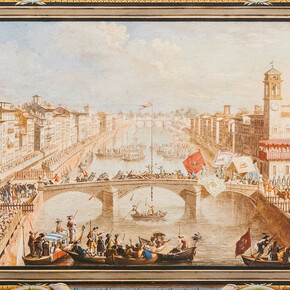 Gioco del Ponte a Pisa, 1785. Per gentile concessione delle Gallerie degli Uffizi