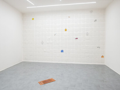 Artisti vari, Di traverso, vista della mostra. Per gentile concessione della Galleria de’ Foscherari