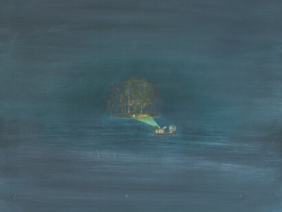 Eline Vansteenkiste, Farewell to the torrents and loud pouring floods (detail), 2026. Courtesy of Tim Van Laere Gallery