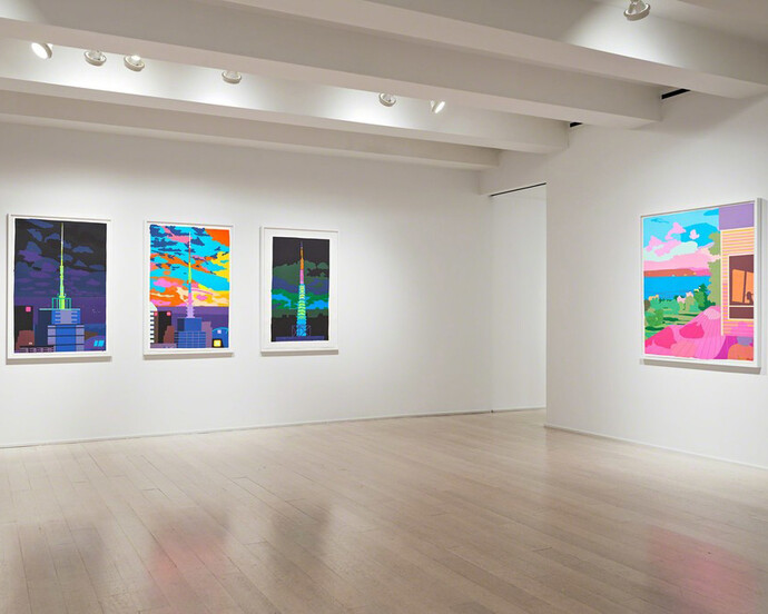 Daniel Heidkamp, Exhibition view. Courtesy of Pace Prints