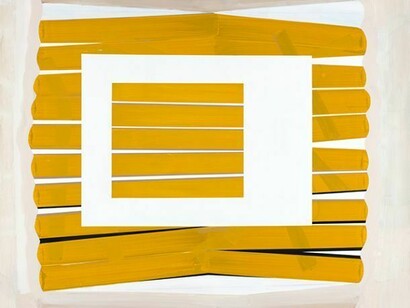 Gary Stephan, Untitled, 2014, Acrylic/canvas, 48 x 60 in. Courtesy: Susan Inglett Gallery, NYC.