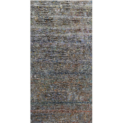 Thaier Helal, Mountain, 2014, Mixed media on canvas, 182 x 91 cm