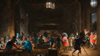 «Sala de guardia con monos» (1633), David Teniers
