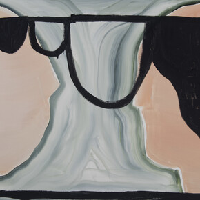 Bernard Gaube, Théâtre de formes, Huile sur toile, 2014-2015, 60 x 74 cm
