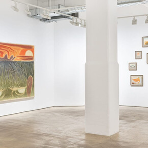 Martyn Cross, Of oil and Earth, exhibition view. Courtesy of Hales Gallery