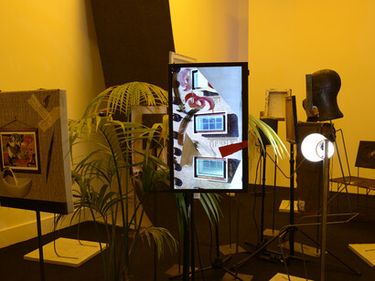 Laure Prouvost, We Know We Are Just Pixels, 2014, 2 screen video 4 min, edition of 3 + 2 AP