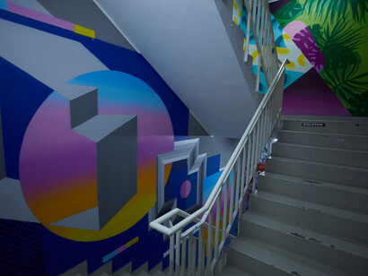 Molotow, Urban steps, exhibition view. Courtesy of National Museum of Contemporary Art