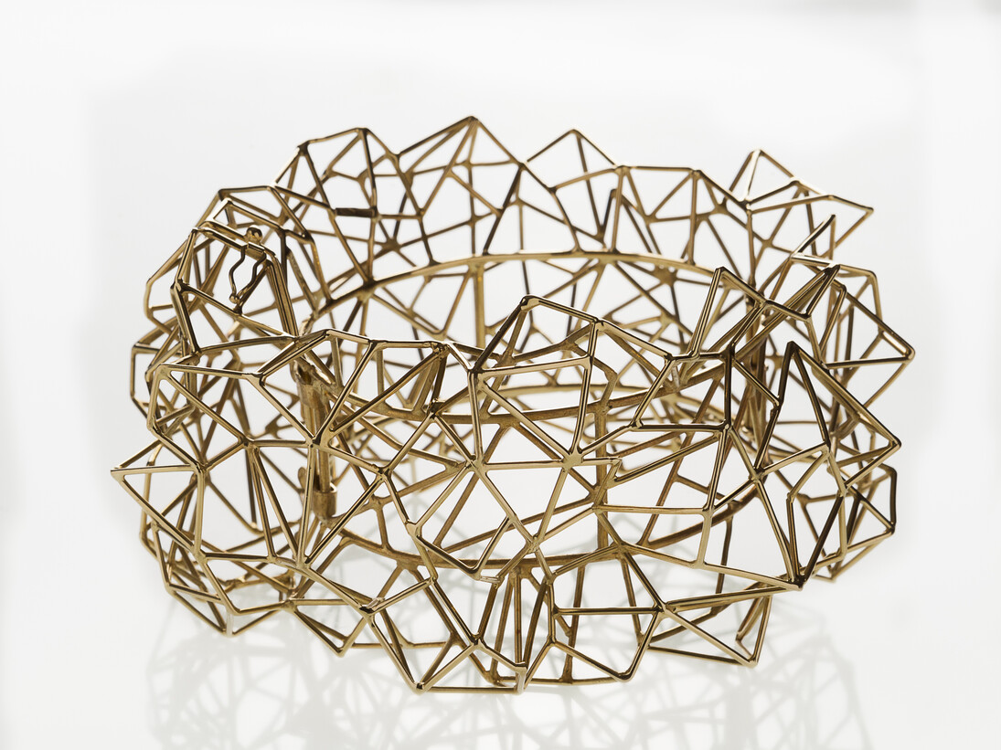 Giorgio Vigna Collezione I Segmenti edita da Cleto Munari 1988, bracciale oro