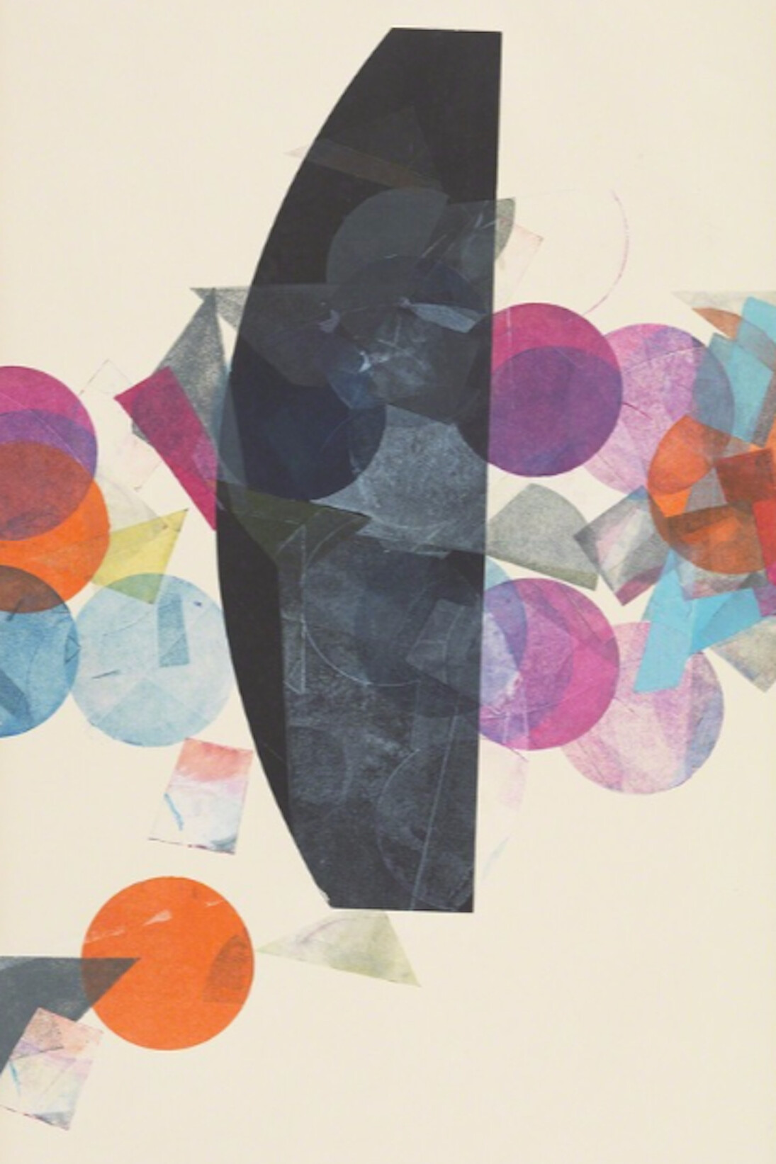 Austin Thomas, Black with Colored Circles, 2016. Courtesy of Morgan Lehman Gallery