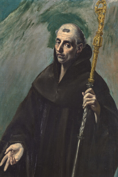 El Greco, San Benito, 1577-79. Cortesía del Museo Nacional del Prado