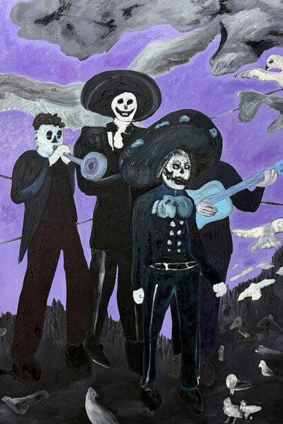 Florian Krewer, day of the dead (détail), 2026. Avec l'aimable autorisation du Musée d'Art Moderne de Paris