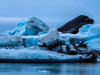 Glaciers melting is proof that the earth's climate is nearing a disaster