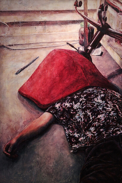 Chan King Long, The sheltered person 倒下的人 (detail), 2026. Courtesy of Contemporary by Angela Li