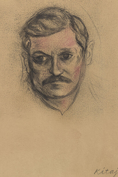 Untitled (Portrait of John Ashbery) (detail). Courtesy of the Morgan Library & Museum