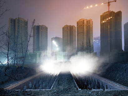 Contemporary Archeology (Night), 2016 , Photographie montée sur caisson lumineux , 200 x 132 x 8 cm , 78 3/4 x 52 x 3 1/8 in.Courtesy of Galerie Templon, Bruxelles 
