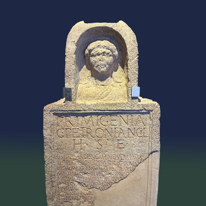Stele funeraria di Primigenia rinvenuta a Carnuntum. Petronell-Carnuntum, Bassa Austria, ph. Flavius Roversi