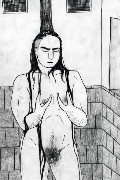 Eden Nael Liedtke, Schwindelnde gelächter in der nacht, 2023. Mit freundlicher Genehmigung des NRW-Forum Düsseldorf