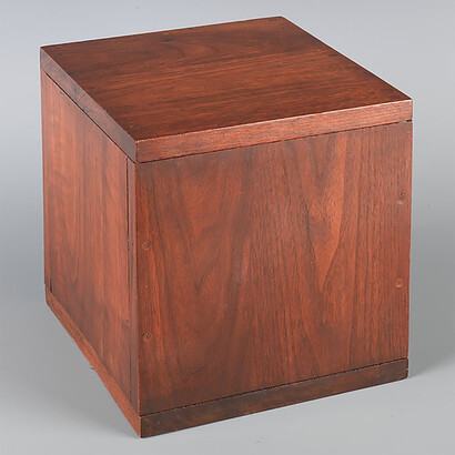 Robert Morris (American, born Kansas City, Missouri, 1931), 1961. Wood, internal speaker, 7” cassette of ¼” tape, 1999; artist provided Digital Audio Tapes (D.A.T), 2011; digital copy of D.A.T tapes. TRT 3.5 hours​