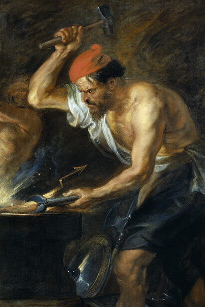 Rubens, Vulcano forgia le folgori per Giove