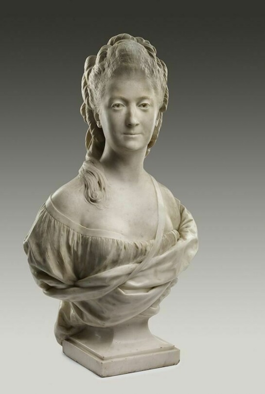 Jean-Antoine Houdon (1741–1828), Madame His, 1775, Marble, The Frick Collection, New York, gift of Mr. and Mrs. Eugene, Victor Thaw, 2007, Photo: Michael Bodycomb