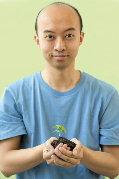 Plants growing out of a seed, represent resilience stemming from failure