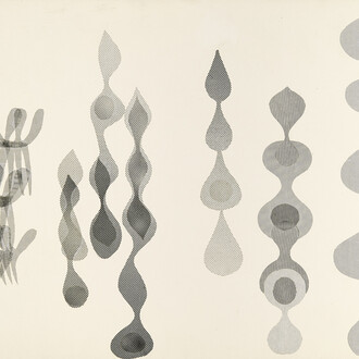 Ruth Asawa, Sin título (ZP.16B, Doce formas escultóricas de alambre en bucle) [Untitled (ZP.16B, Twelve looped-wire sculptural forms)] (detalle), ca. mediados–finales de la década de 1950. Cortesía del Museo Guggenheim Bilbao 