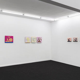 Cotelito, Ilusión concreta, vista de exhibición. Cortesía de Moria Galería