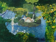 Makiko Kudo, Floating Island, 2012, Oil on canvas, 227 x 364.6 cm, © Makiko Kudo, 2012
Image courtesy of the Saatchi Gallery, London