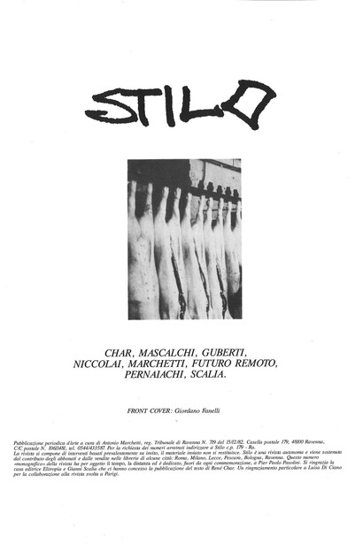 Una copertina della rivista Stilo