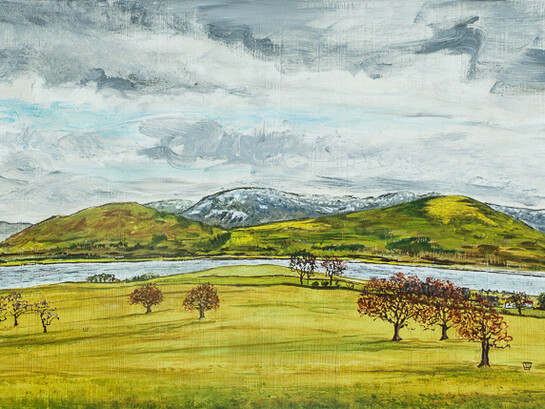 Alex Uxbridge, Snowdonia from behind Beaumaris