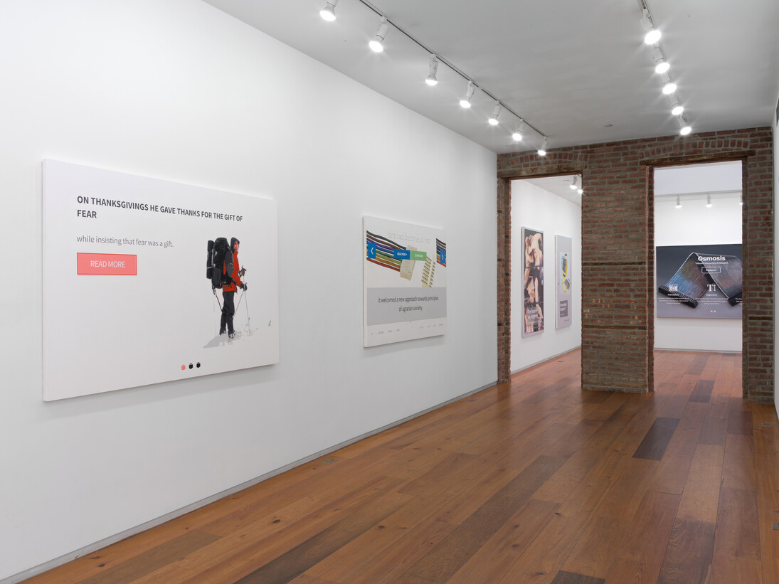 Joel Holmberg, Installation view