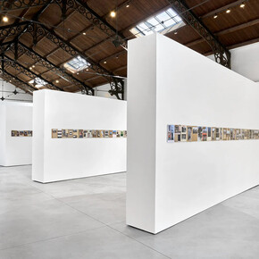 Sasha Kurmaz and Danylo Halkin, Liturgie des jours, exhibition view. Courtesy of La Patinoire Royale