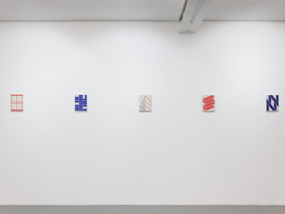 Alain Biltereyst, Magenta, vue de l'exposition. Avec l'aimable autorisation de Xippas