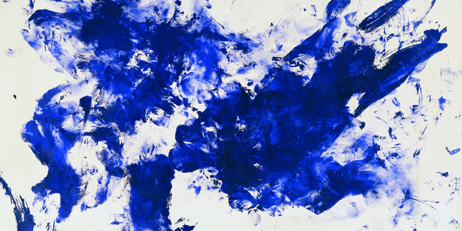 Yves Klein, Exhibition view. Courtesy of MUAC