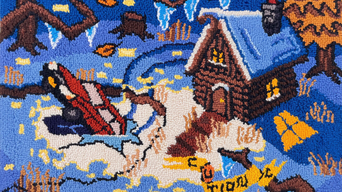 Matthew Gilbert, Squinting through glass (detail), 2025. Courtesy of Bill Arning Exhibitions