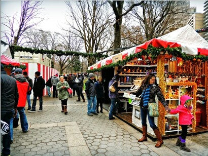 Nueva York. Mercadillo navideño de Columbus Circle