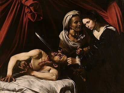 A decapitação de Judith Holofernes em Toulouse, de Caravaggio. Sua biografia conturbada e seu espírito contestador na vida e na arte o levaram a desafiar tanto as normas de comportamento sociais quanto os padrões artísticos acadêmicos de sua época. Diante de Caravaggio, fui levada a reflexões profundas sobre a sociedade e minha postura diante dela.