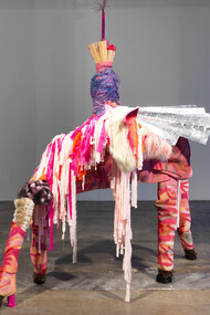 Tamar Ettun "Pink Eat Owl", installation shot. Image courtesy of the artist and Fridman Gallery, New York