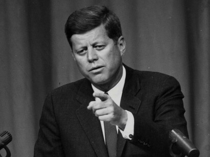 President Kennedy inspired a nation with his words "ask not what your country can do for you but what you can do for your country" 