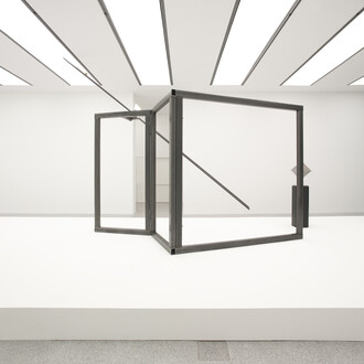 Carol Bove, ‘For Asta’ (2014), Steel, Dimensions variable, Courtesy the Artist, Maccarone, New York and David Zwirner, New York/London, Installation view, Carol Bove/Carlo Scarpa, Museion, Bolzano © Museion, photo Augustin Ochsenreiter
